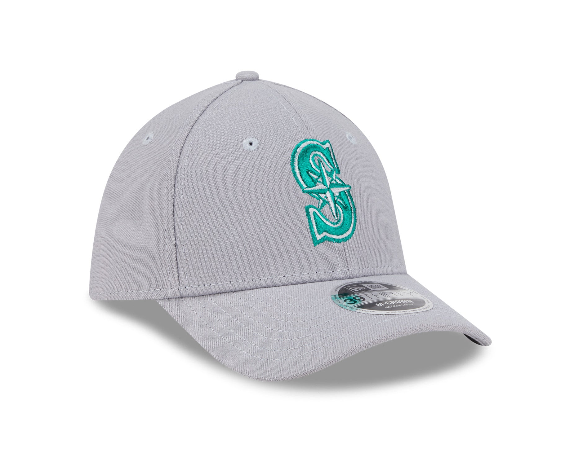 New Era 39Thirty M-Crown MLB Seattle Mariners Grey