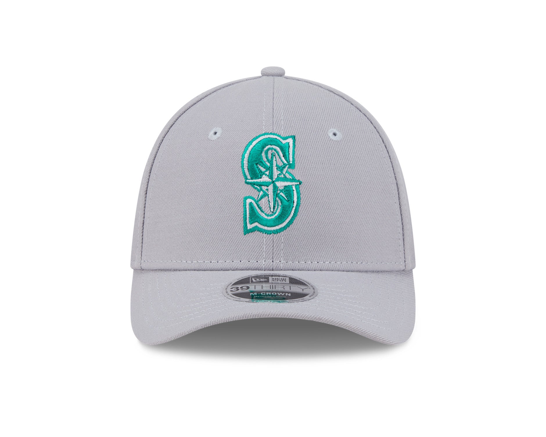 New Era 39Thirty M-Crown MLB Seattle Mariners Grey