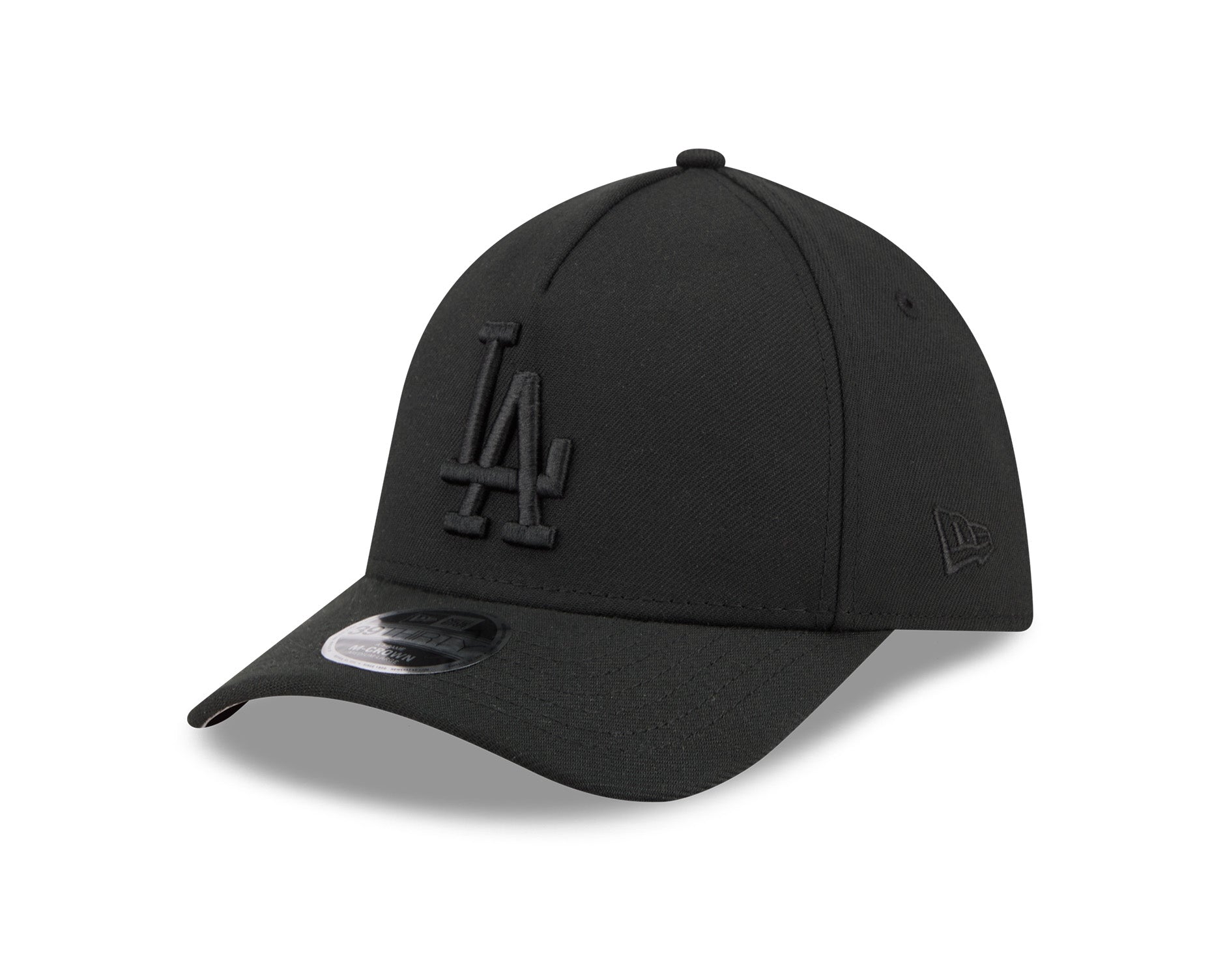 New Era 39Thirty M-Crown A-Frame MLB Los Angeles Dodgers Black on Black