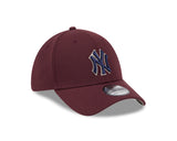 New Era 39Thirty MLB New York Yankees Maroon/Navy