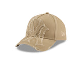New Era 9Forty A-Frame MLB Oversized Distressed New York Yankees Khaki