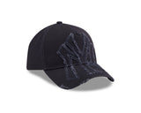 New Era 9Forty A-Frame MLB Oversized Distressed New York Yankees Navy