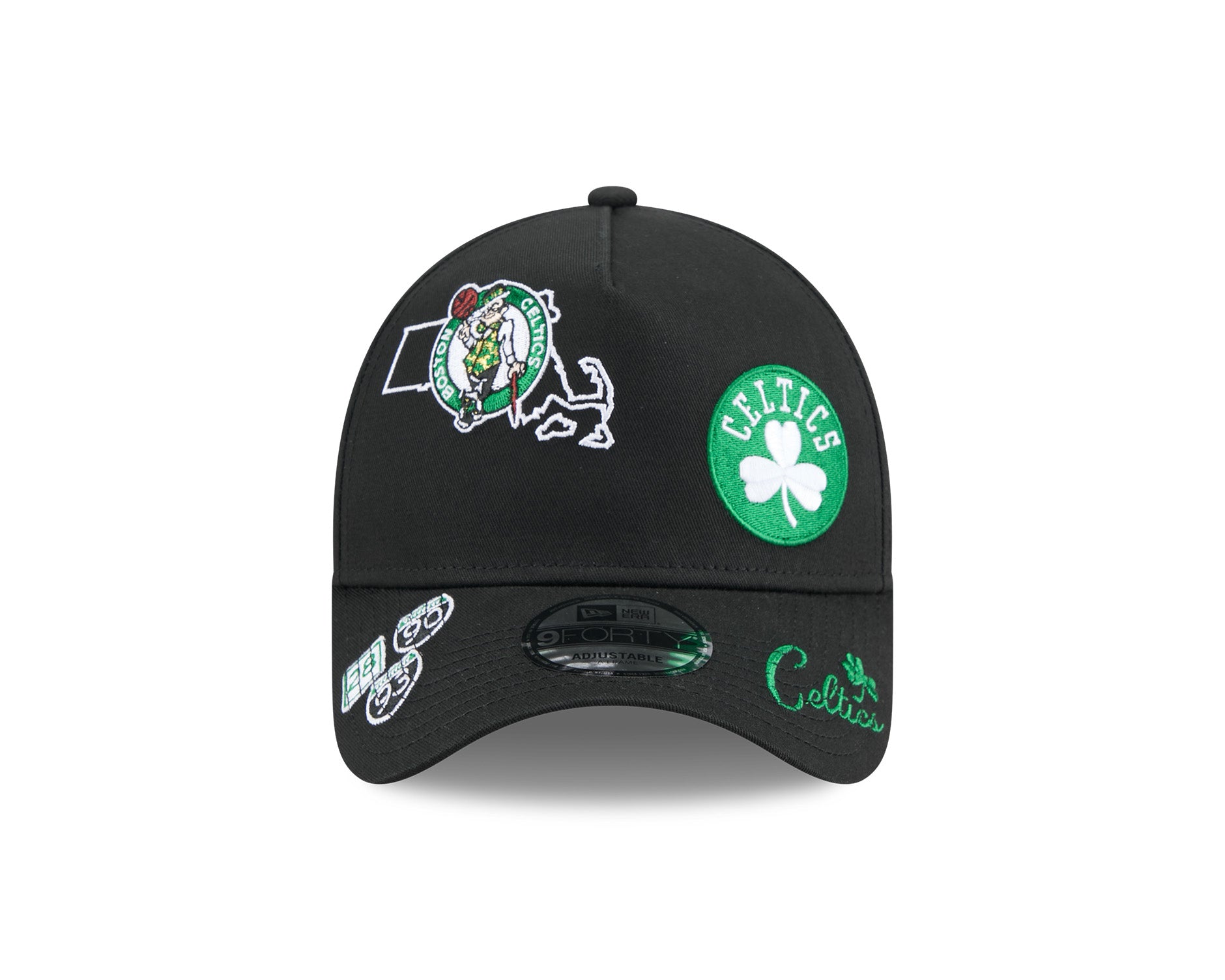 New Era 9Forty A-Frame NBA All Over Boston Celtics Black