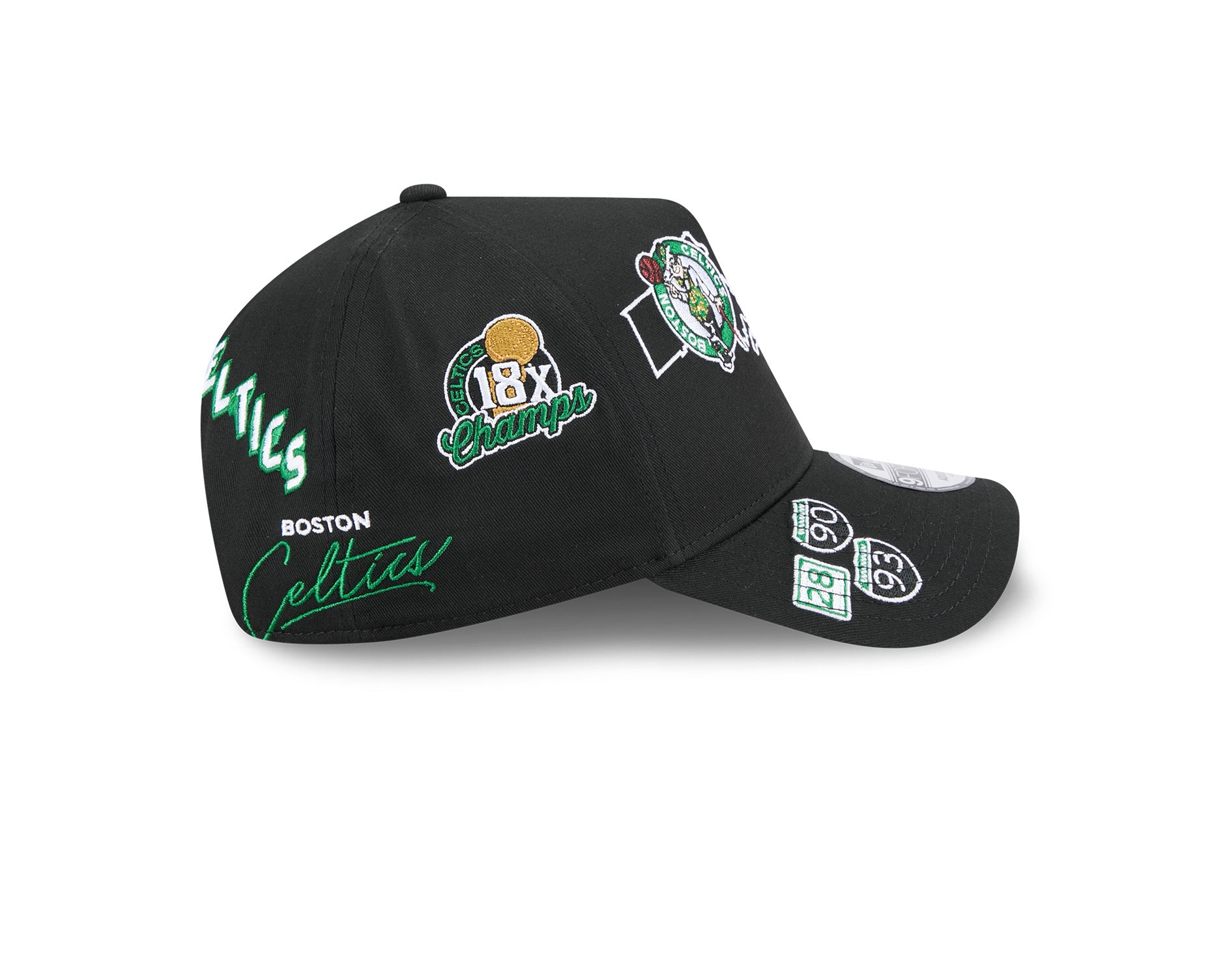 New Era 9Forty A-Frame NBA All Over Boston Celtics Black