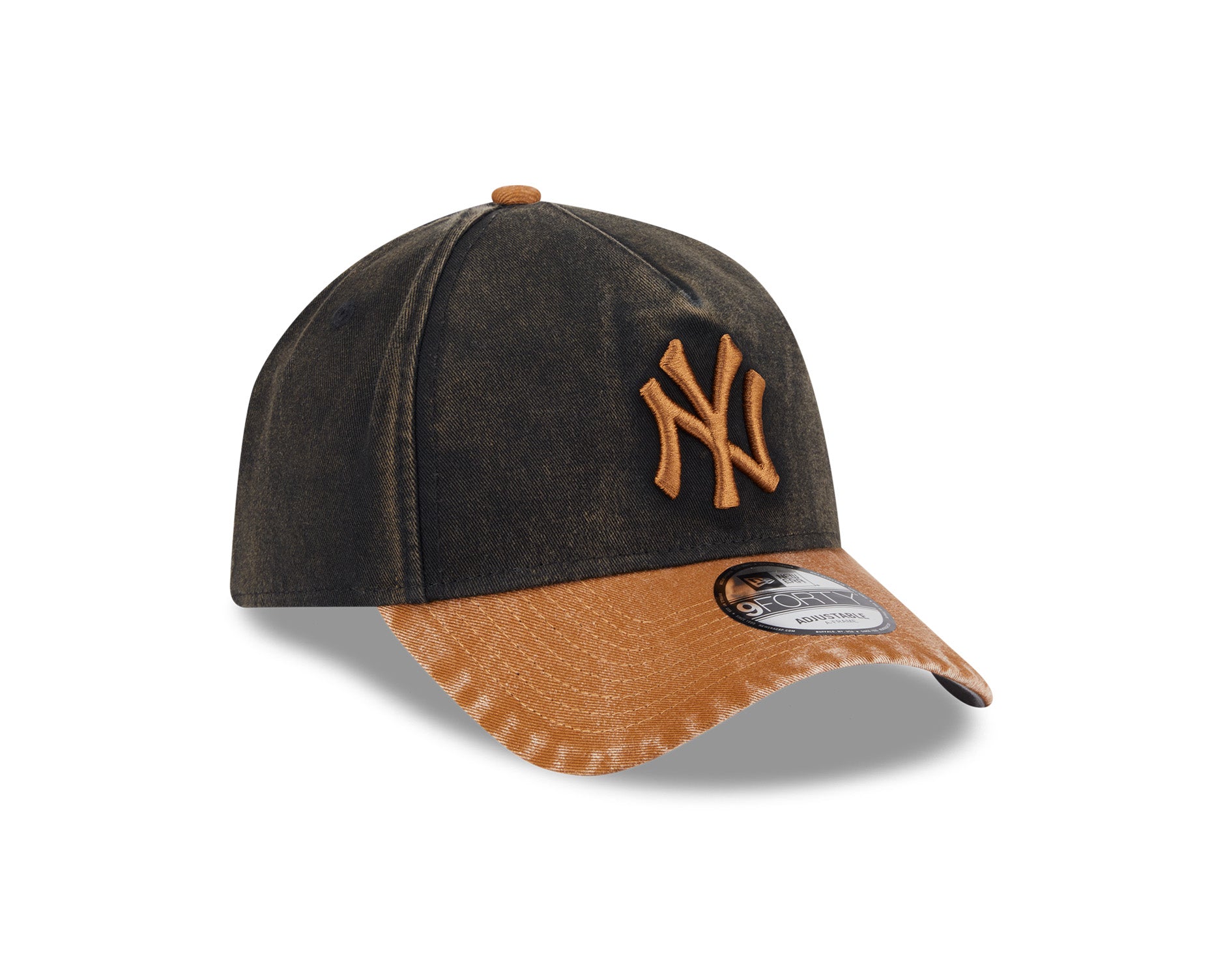 New Era 9Forty A-Frame MLB Washed Earthtones New York Yankees Black