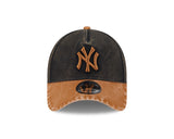 New Era 9Forty A-Frame MLB Washed Earthtones New York Yankees Black