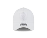 New Era 9Forty A-Frame NFL White on White Las Vegas Raiders