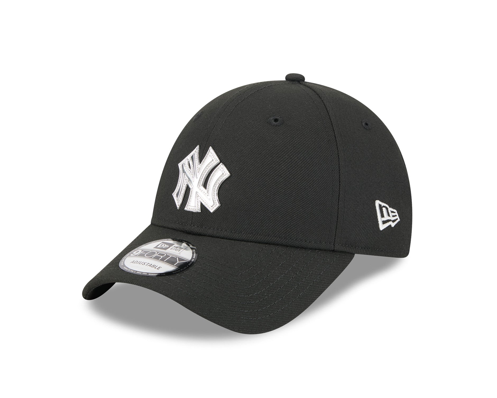 New Era 9Forty MLB Liquid Metal New York Yankees Black