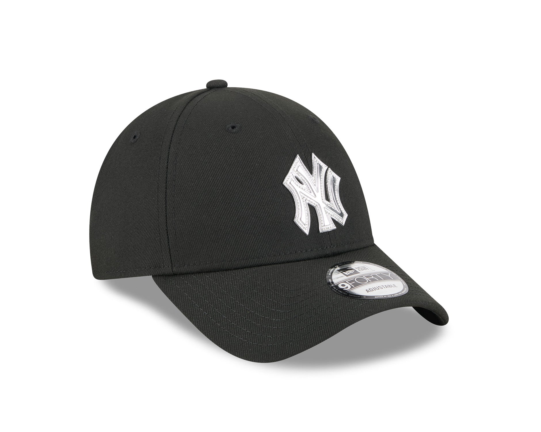 New Era 9Forty MLB Liquid Metal New York Yankees Black
