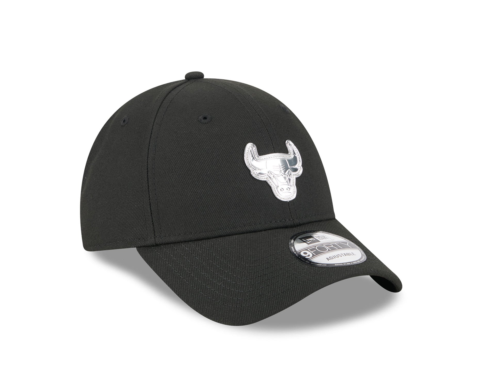 New Era 9Forty NBA Liquid Metal Chicago Bulls Black