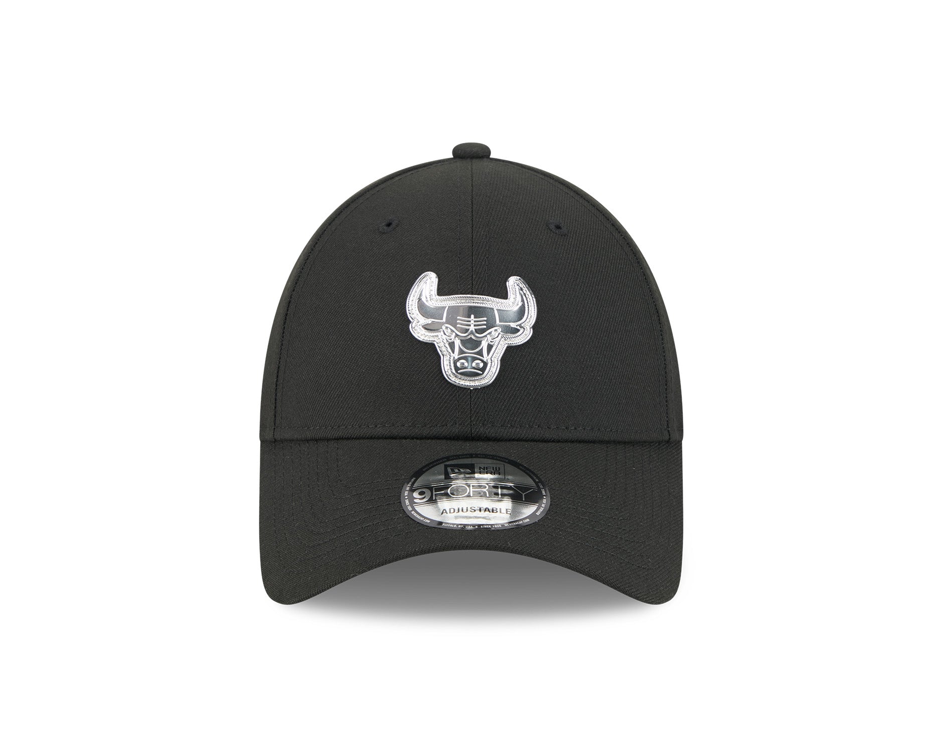 New Era 9Forty NBA Liquid Metal Chicago Bulls Black