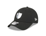 New Era 9Forty NFL Liquid Metal Las Vegas Raiders Black