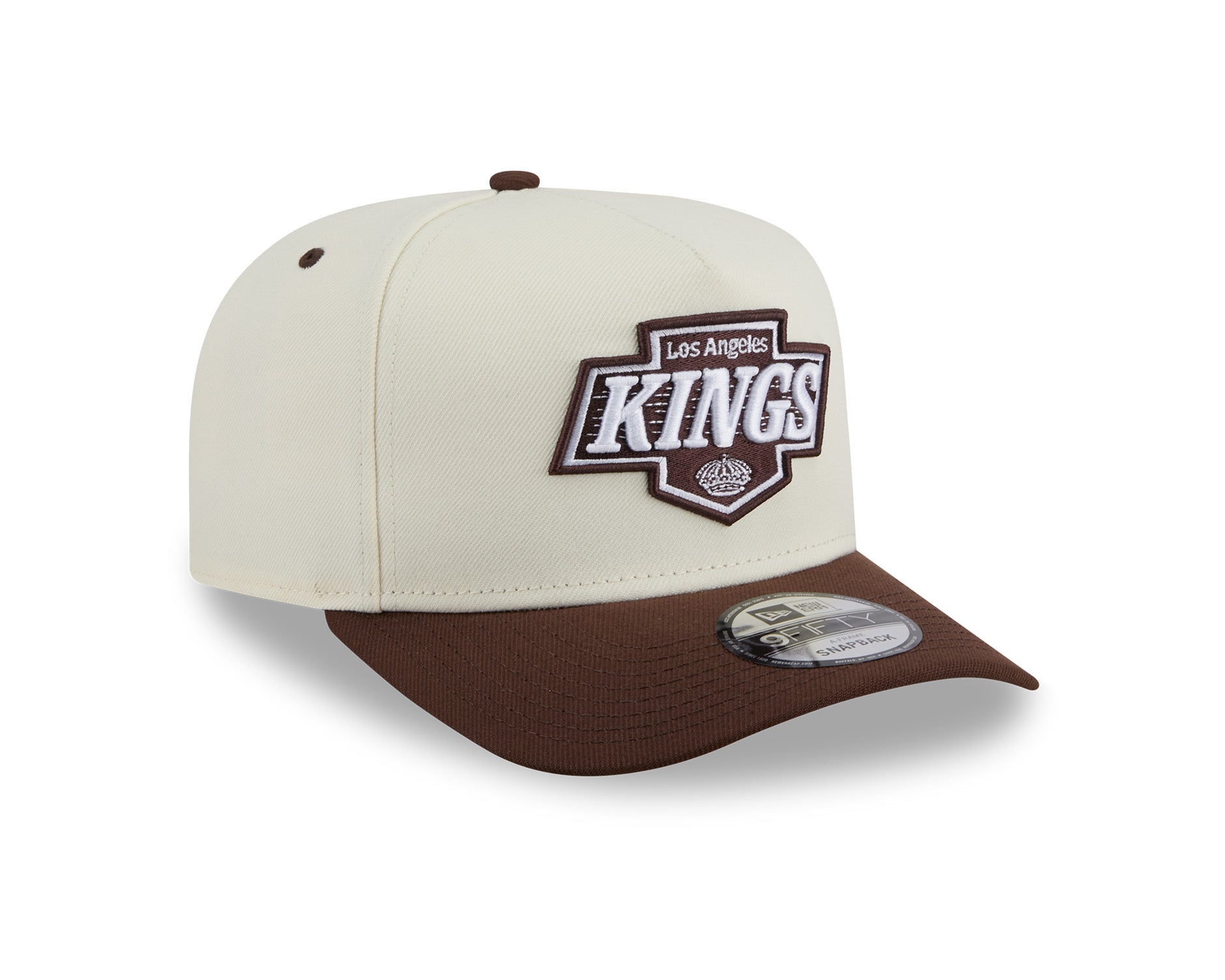 New Era 9Fifty A-Frame Chocolate Egg NHL Los Angeles Kings Chrome White/Chocolate