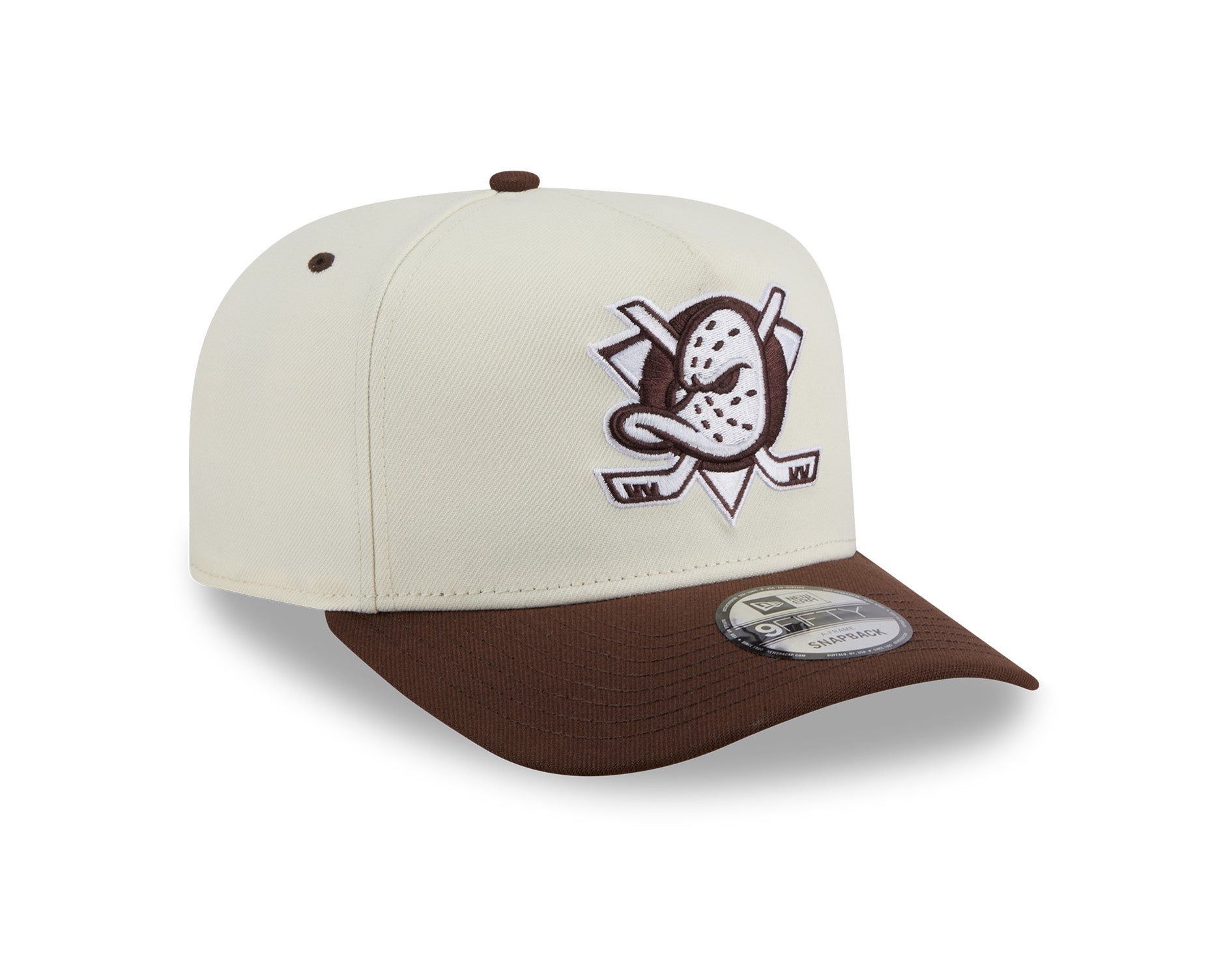 New Era 9Fifty A-Frame Chocolate Egg NHL Anaheim Ducks Chrome White/Chocolate