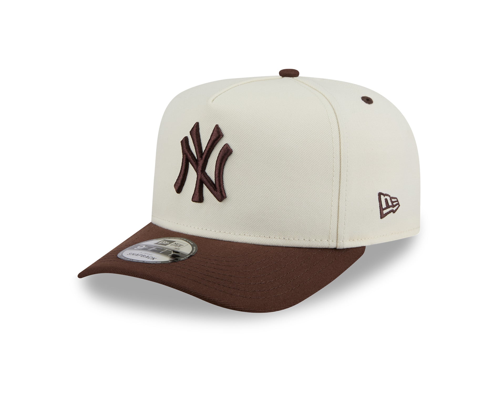 New Era 9Fifty A-Frame Chocolate Egg MLB New York Yankees Chrome White/Chocolate