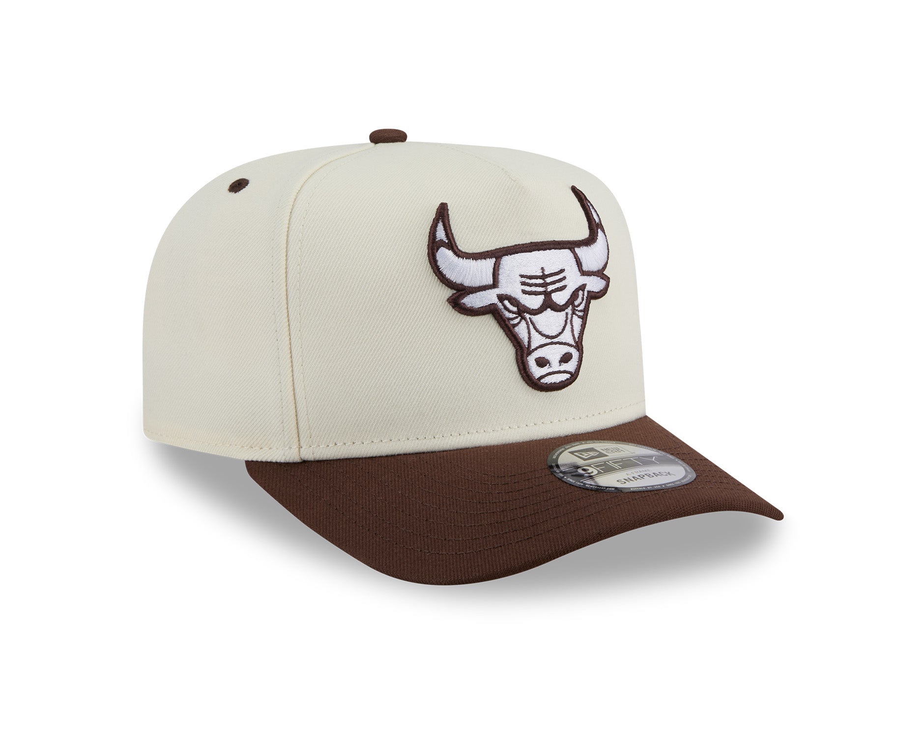 New Era 9Fifty A-Frame Chocolate Egg NBA Chicago Bulls White/Chocolate