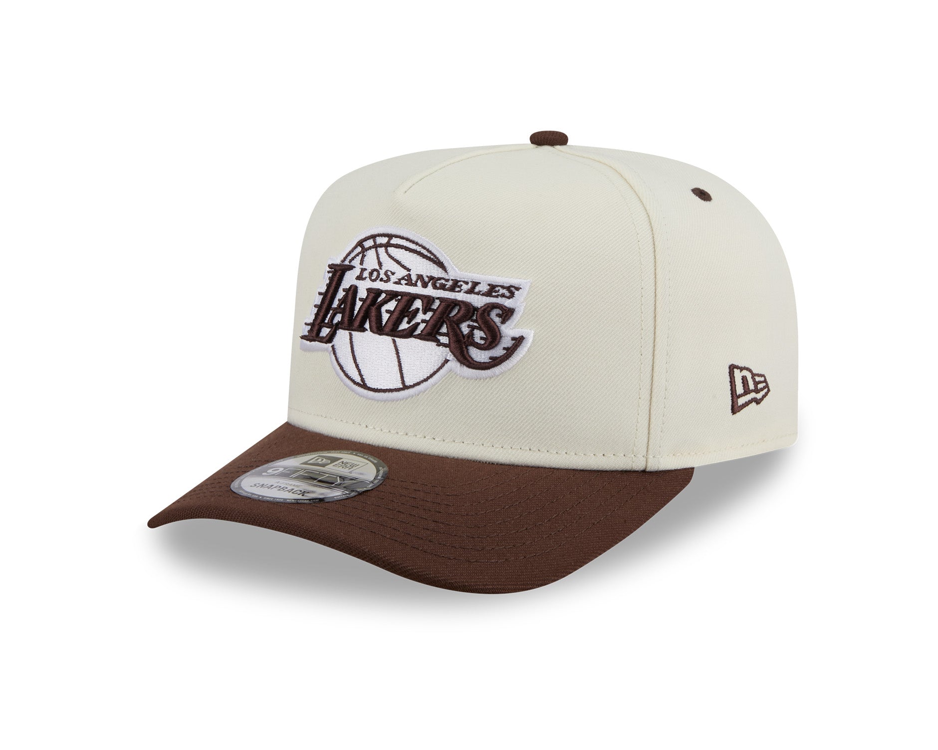 New Era 9Fifty A-Frame Chocolate Egg NBA Los Angeles Lakers White/Chocolate