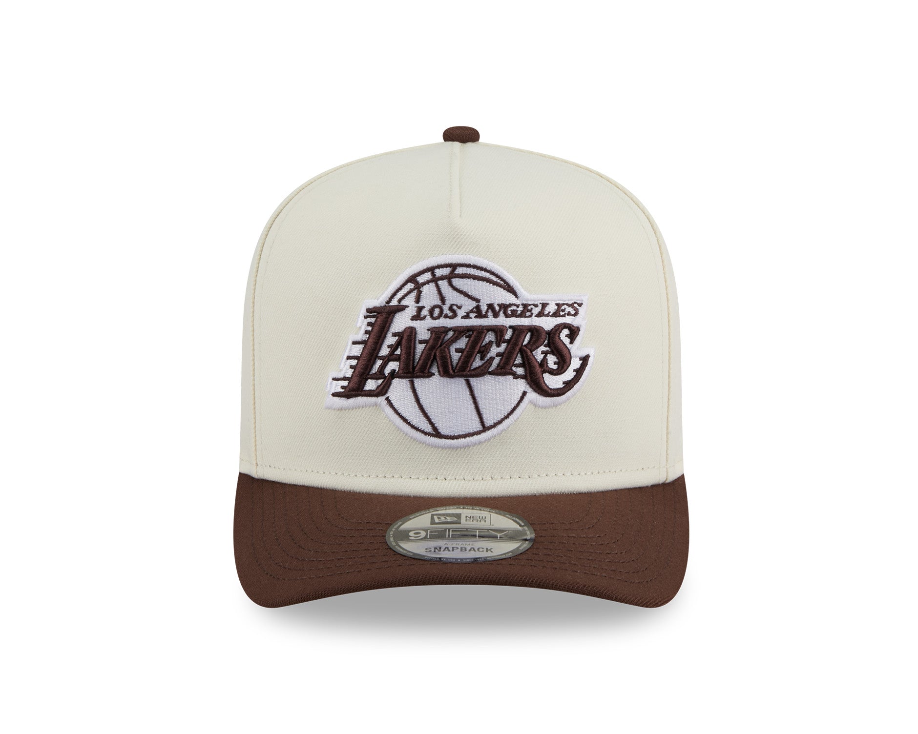 New Era 9Fifty A-Frame Chocolate Egg NBA Los Angeles Lakers White/Chocolate
