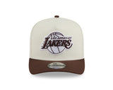 New Era 9Fifty A-Frame Chocolate Egg NBA Los Angeles Lakers White/Chocolate