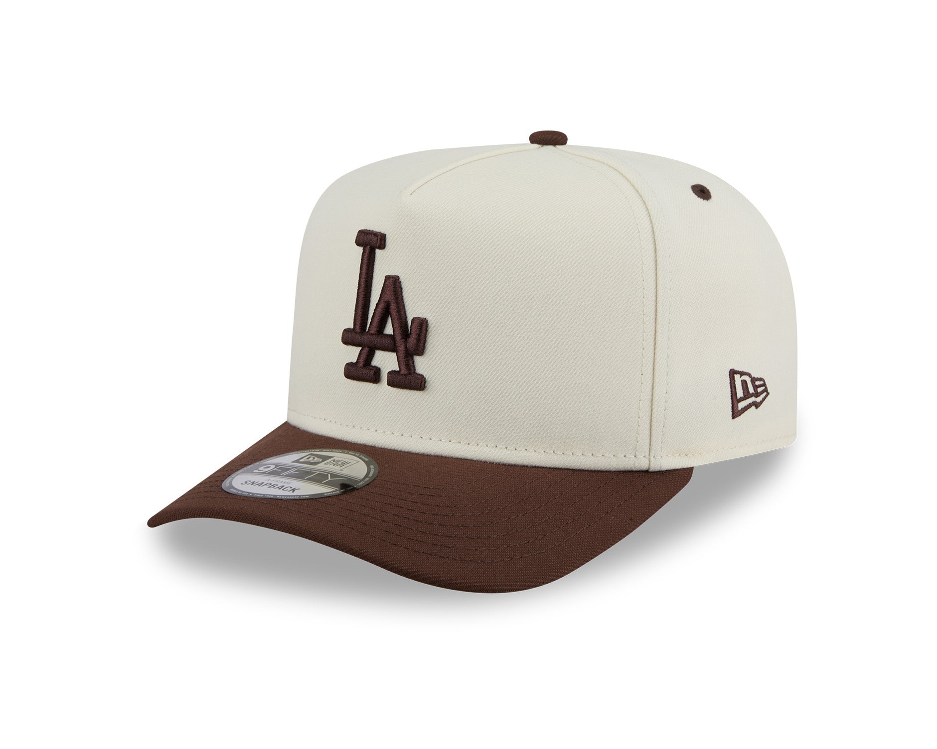 New Era 9Fifty A-Frame Chocolate Egg MLB Los Angeles Dodgers Chrome White/Chocolate