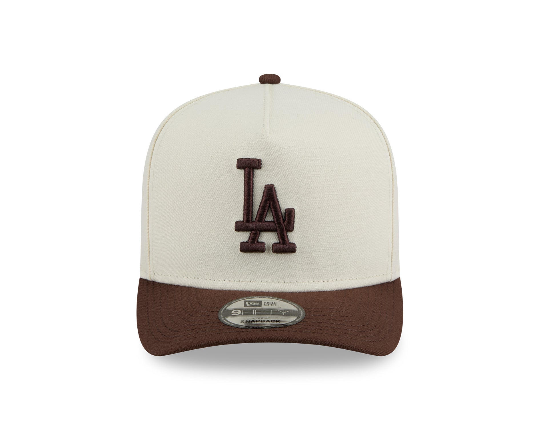 New Era 9Fifty A-Frame Chocolate Egg MLB Los Angeles Dodgers Chrome White/Chocolate