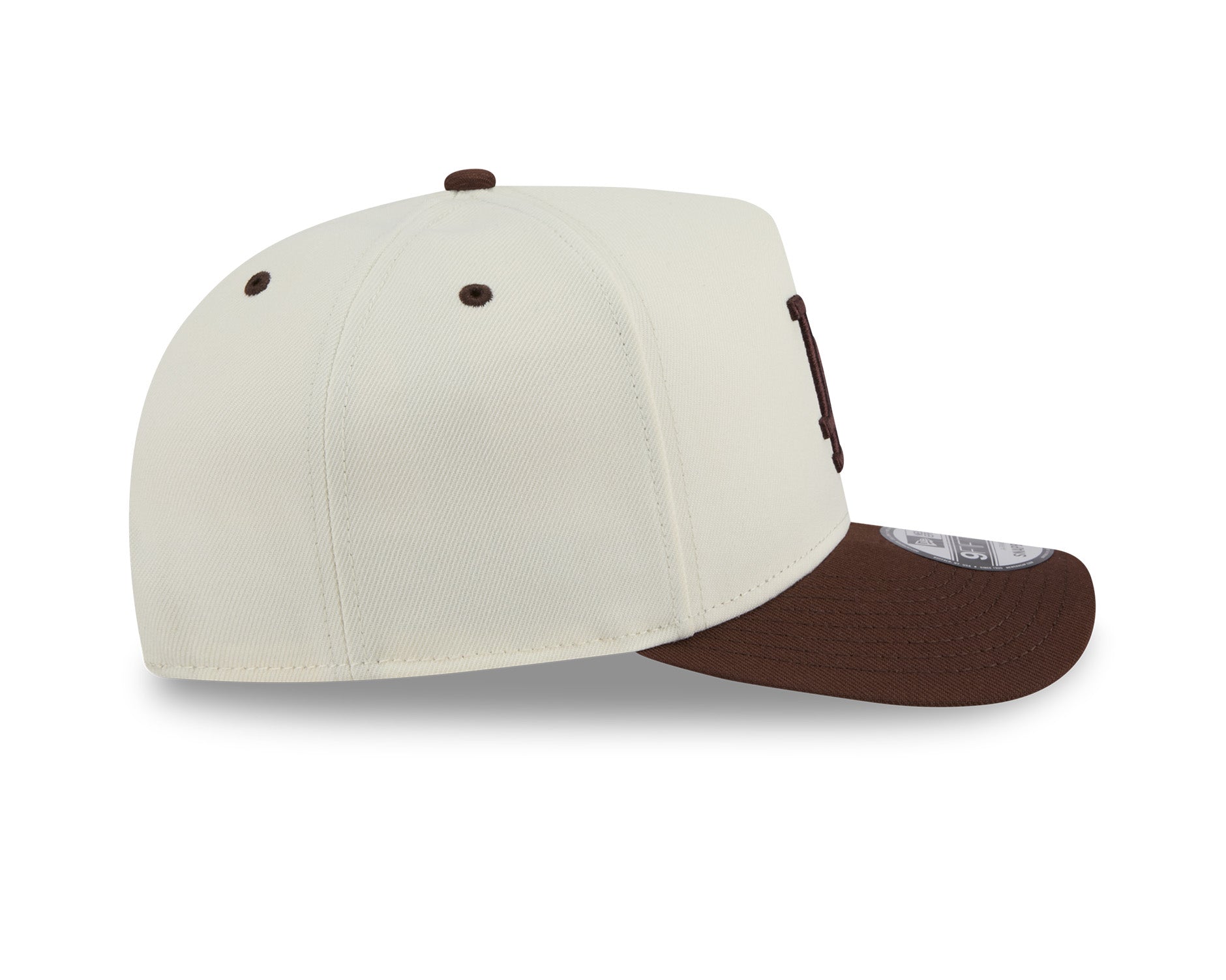 New Era 9Fifty A-Frame Chocolate Egg MLB Los Angeles Dodgers Chrome White/Chocolate