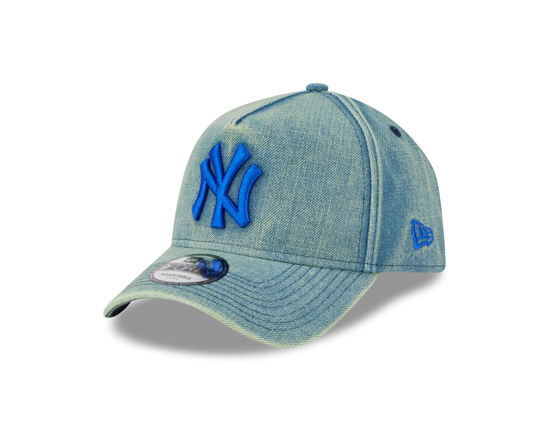 New Era 9Forty A-Frame MLB Green Acid Denim New York Yankees