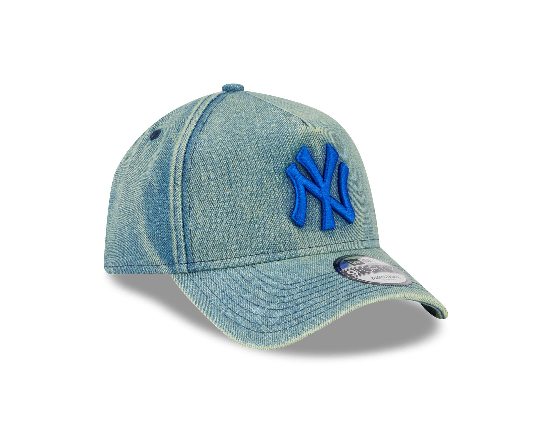 New Era 9Forty A-Frame MLB Green Acid Denim New York Yankees