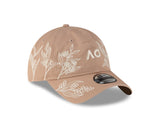 New Era 9Twenty Australian Open 2026 Native Floral Timeless Taupe