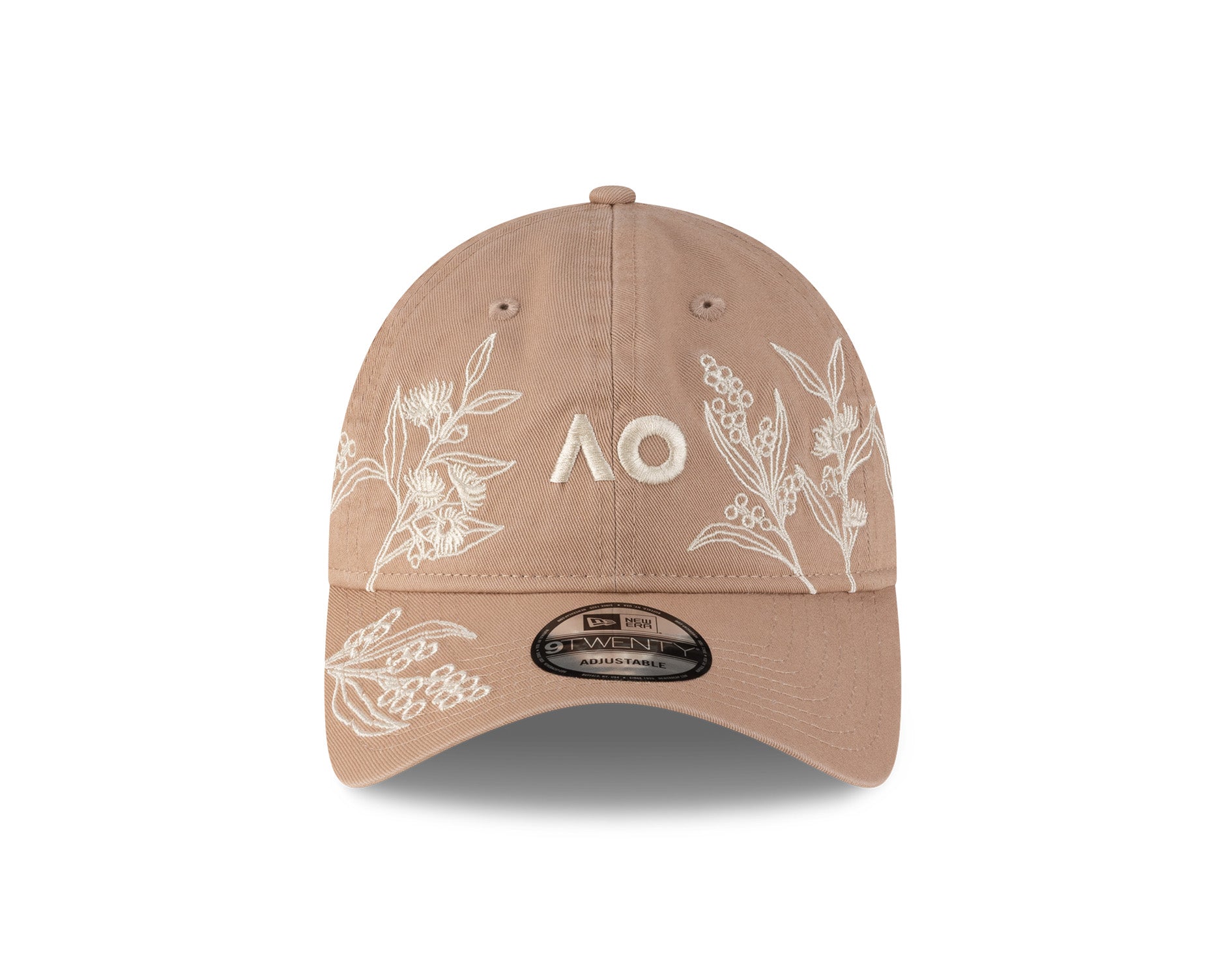 New Era 9Twenty Australian Open 2026 Native Floral Timeless Taupe
