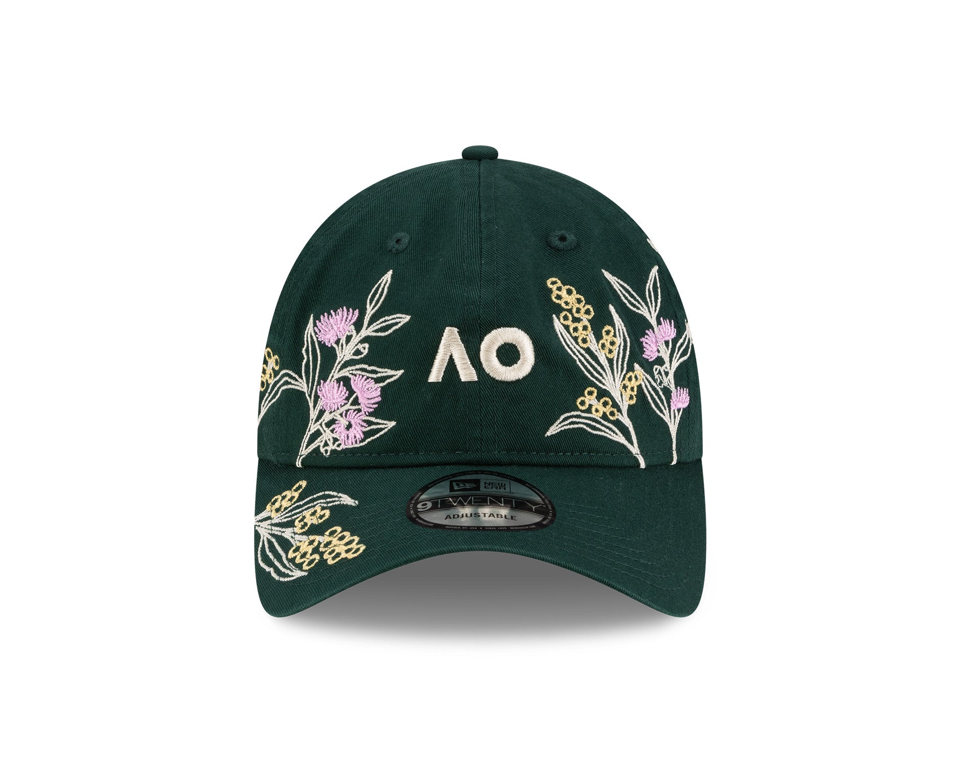 New Era 9Twenty Australian Open 2026 Native Floral Dark Green