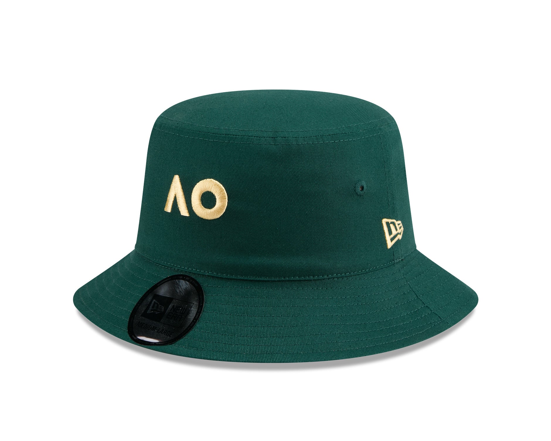 New Era Reversible Bucket Hat Australian Open 2026 Dark Green/Timeless Taupe