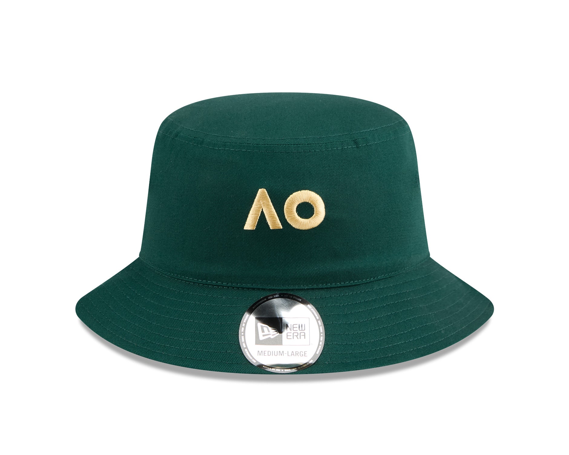 New Era Reversible Bucket Hat Australian Open 2026 Dark Green/Timeless Taupe