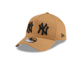 New Era 9Forty A-Frame MLB Double Logo New York Yankees Wheat