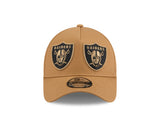 New Era 9Forty A-Frame NFL Double Logo Las Vegas Raiders Wheat