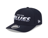 New Era 9Seventy AFL Split Script Carlton Blues OTC