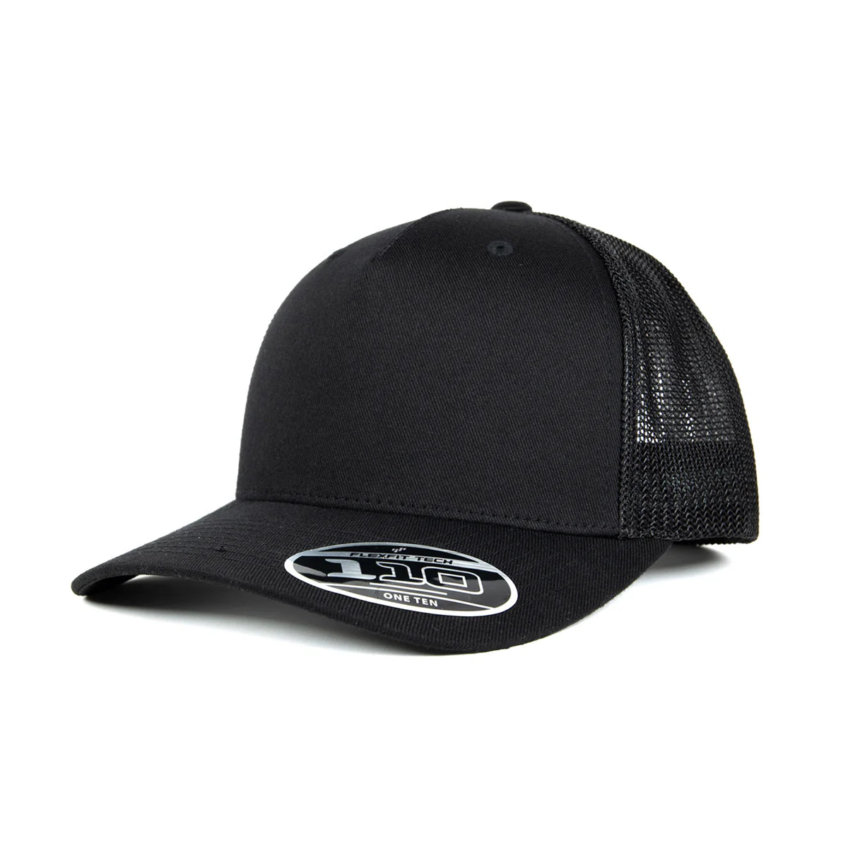 Flexfit Worn By The World 5 Panel Mesh Trucker Black