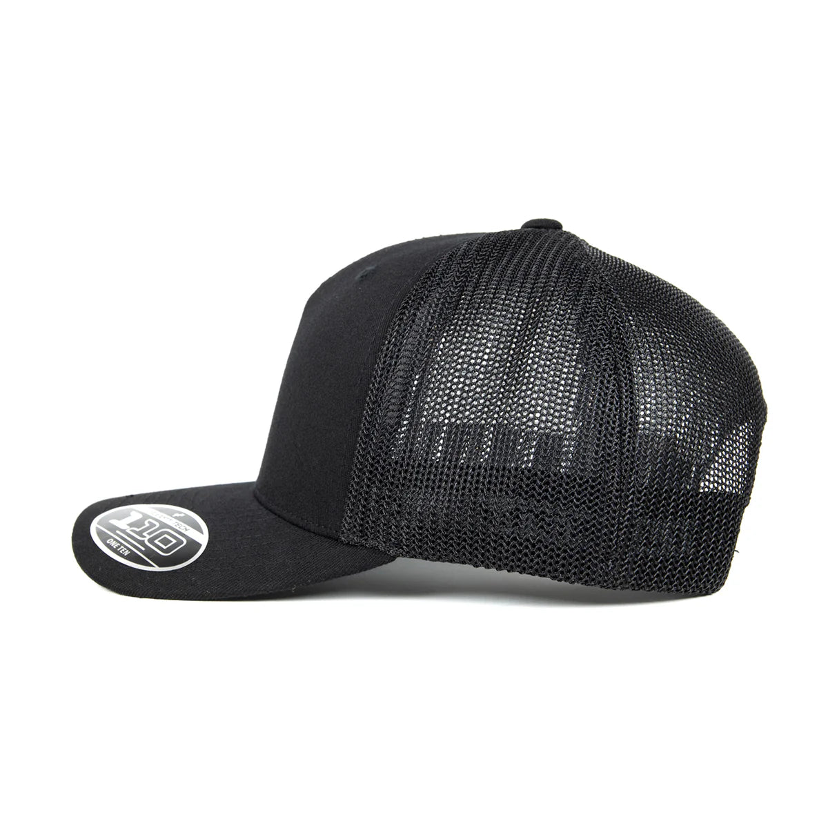 Flexfit Worn By The World 5 Panel Mesh Trucker Black