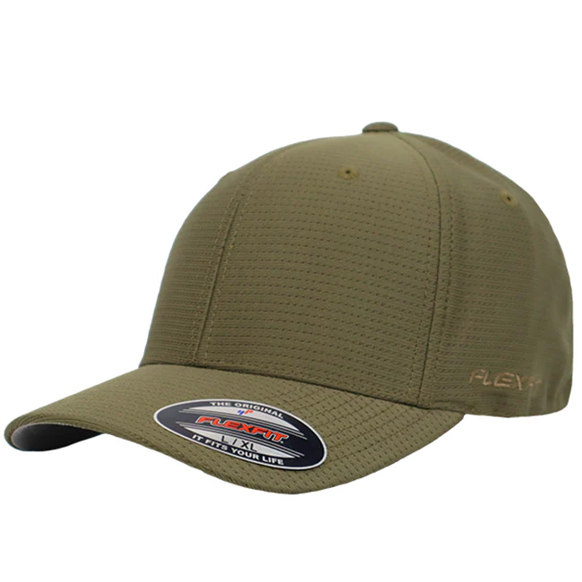 Flexfit Cool and Dry Pique Mesh Fitted Olive