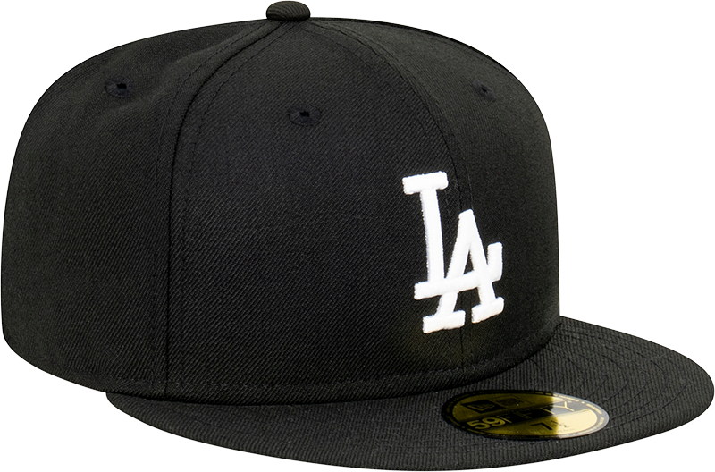 New Era 59Fifty MLB Los Angeles Dodgers Black White Grey Undervisor
