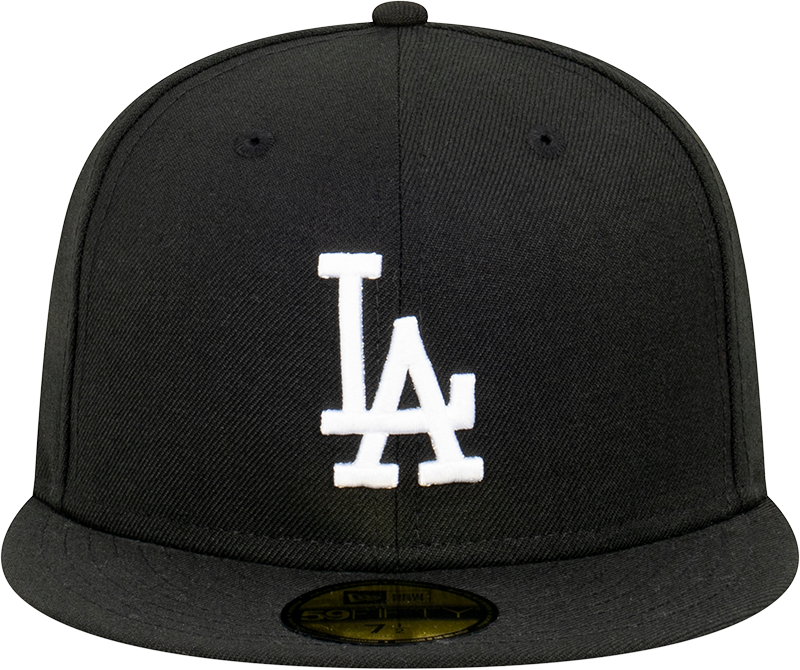 New Era 59Fifty MLB Los Angeles Dodgers Black White Grey Undervisor