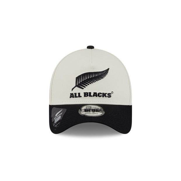 New Era 9Forty A-Frame Rugby Union Chrome 2Tone All Blacks