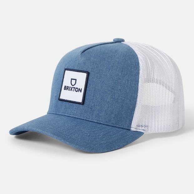 Brixton Alpha Block X C Mesh Cap Denim/White