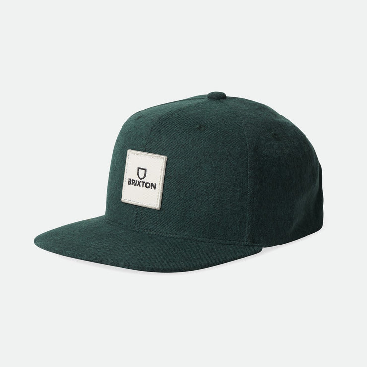 Brixton Alpha Square MP Snapback Pine Needle/White