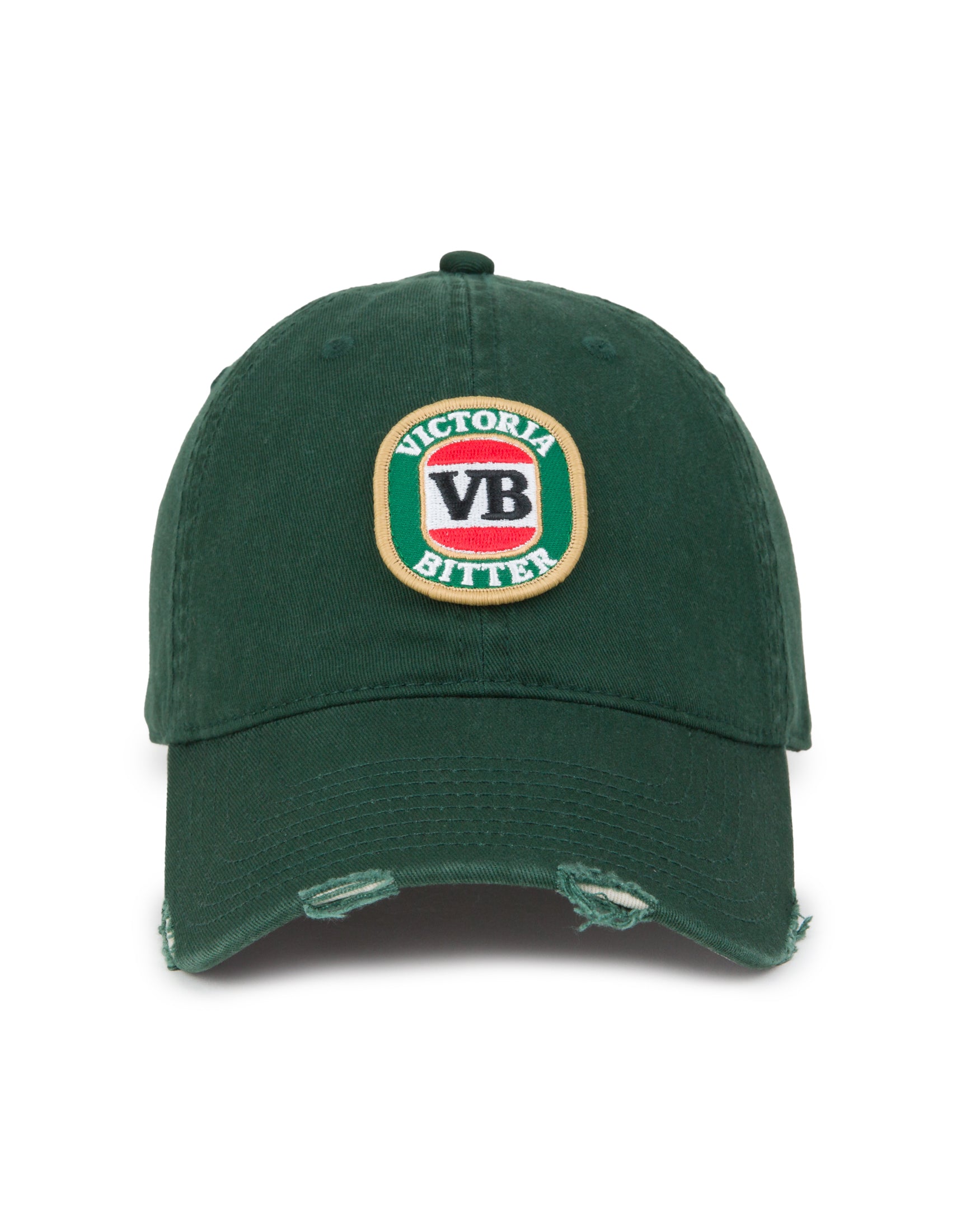 American Needle Victoria Bitter Retro Distressed Ball Park Bottle Green
