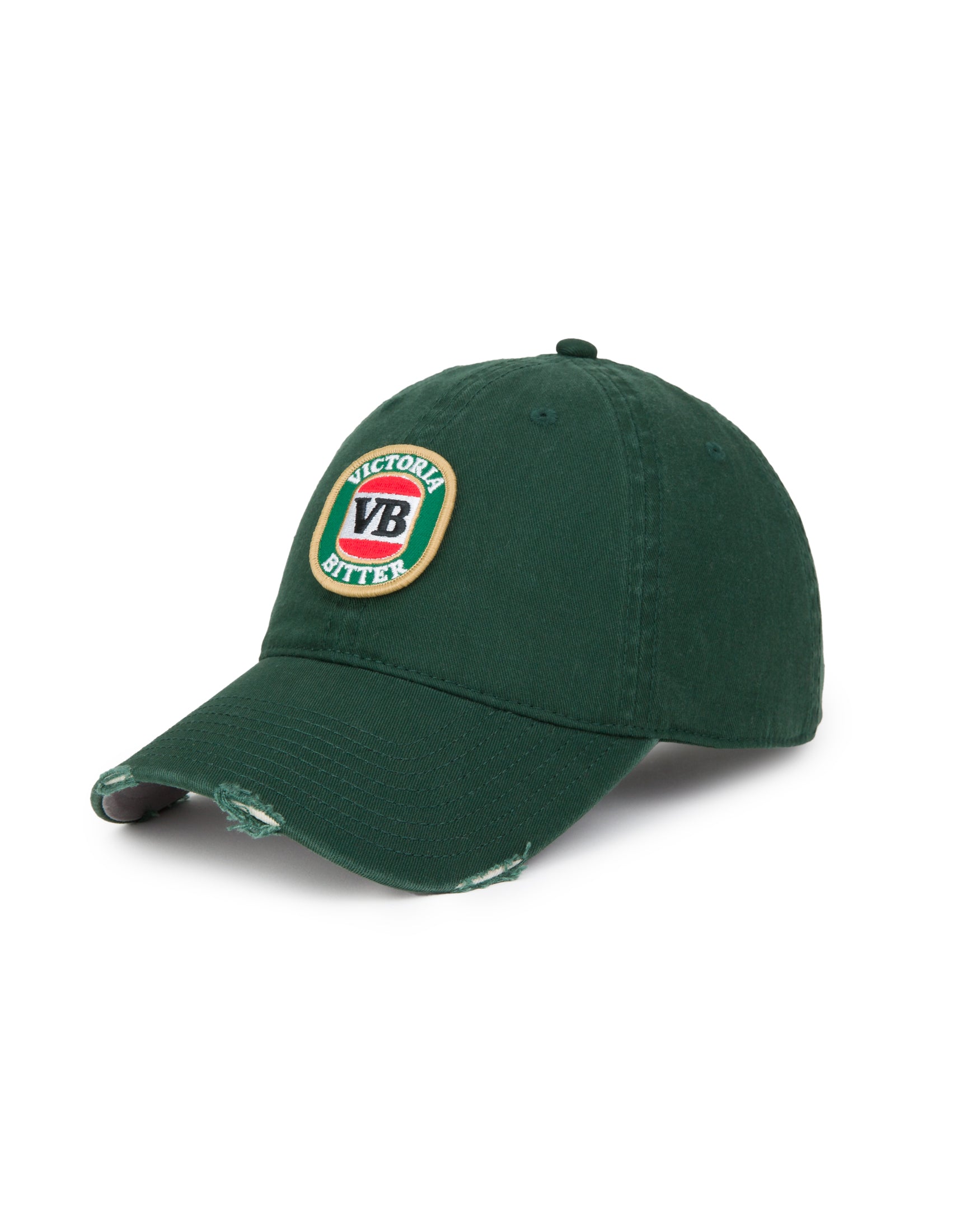 American Needle Victoria Bitter Retro Distressed Ball Park Bottle Green