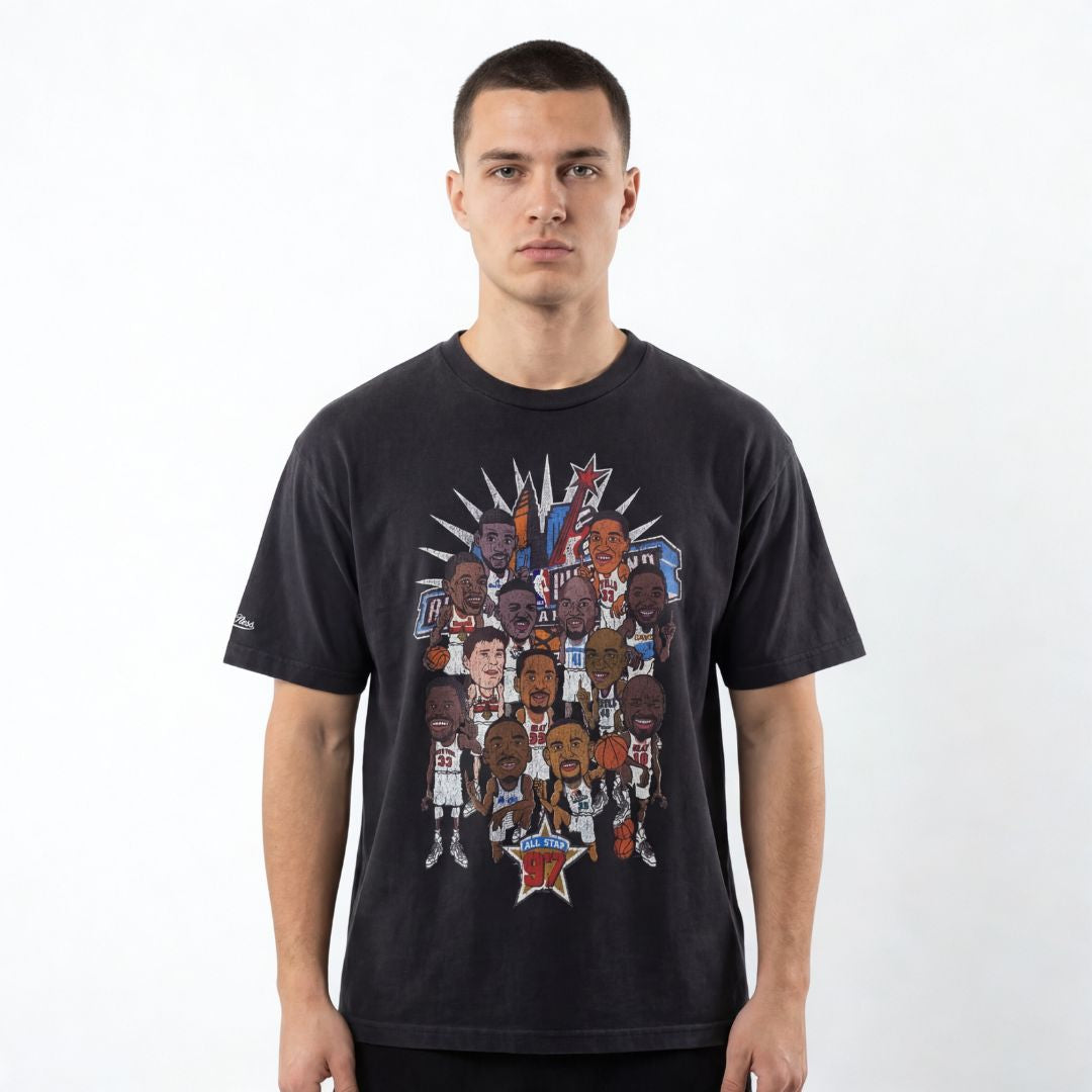 Mitchell & Ness NBA 1997 NBA All Star Game Tee Faded Black