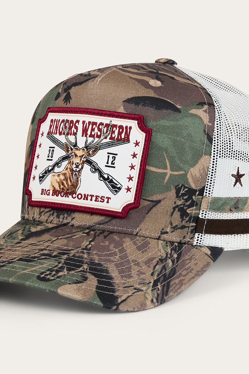 Ringers Western Big Buck Deep Fit Trucker Cap Camo