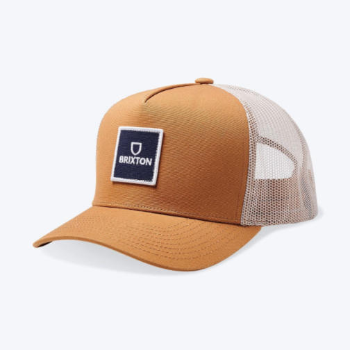 Brixton Alpha Block X C MP Mesh Cap Copper/Off White