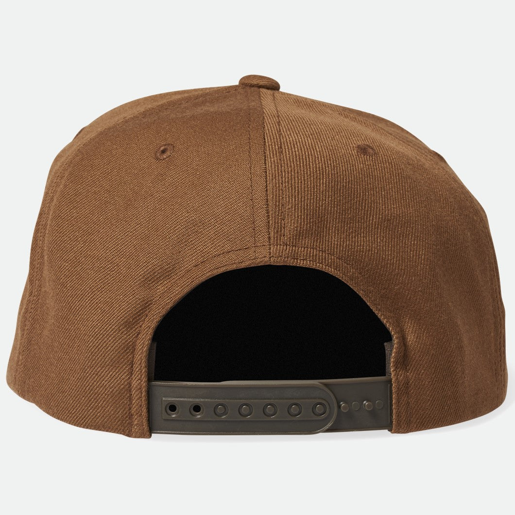 Brixton Oath III Snapback Pinecone Brown